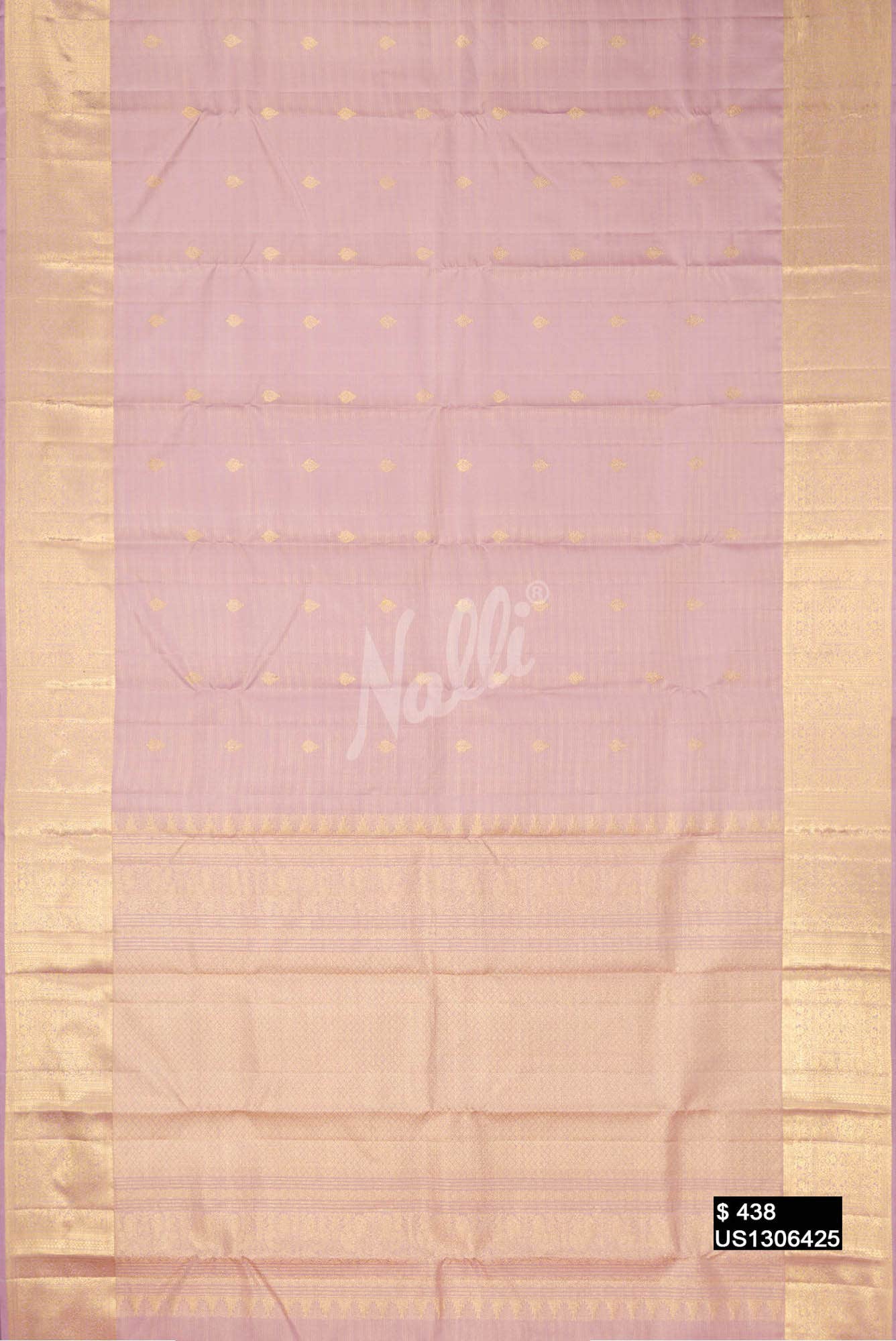 Lavender Kanchipuram Silk Saree