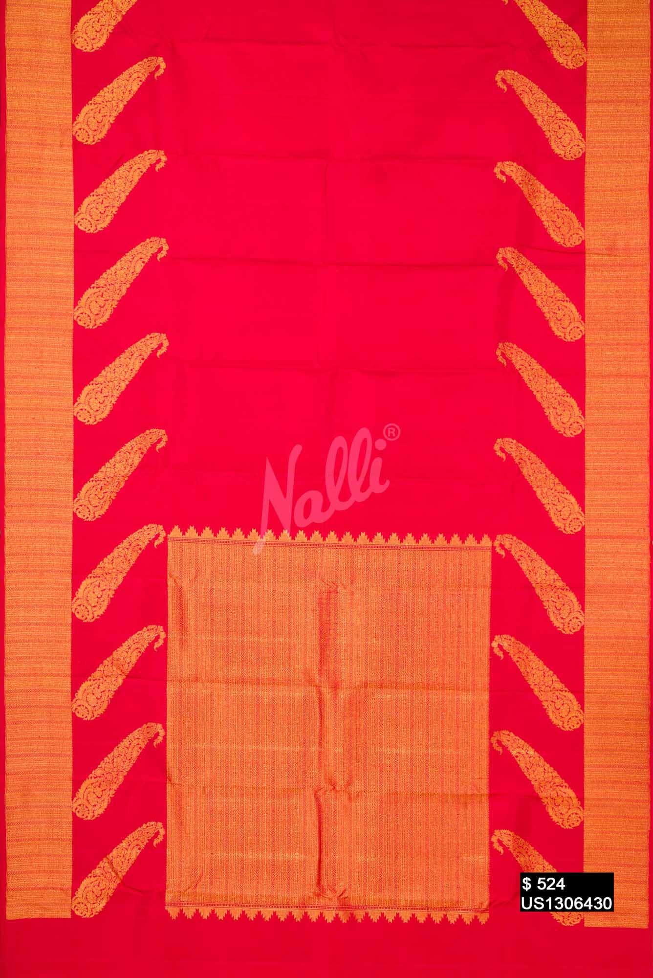 Red Kanchipuram Silk Saree