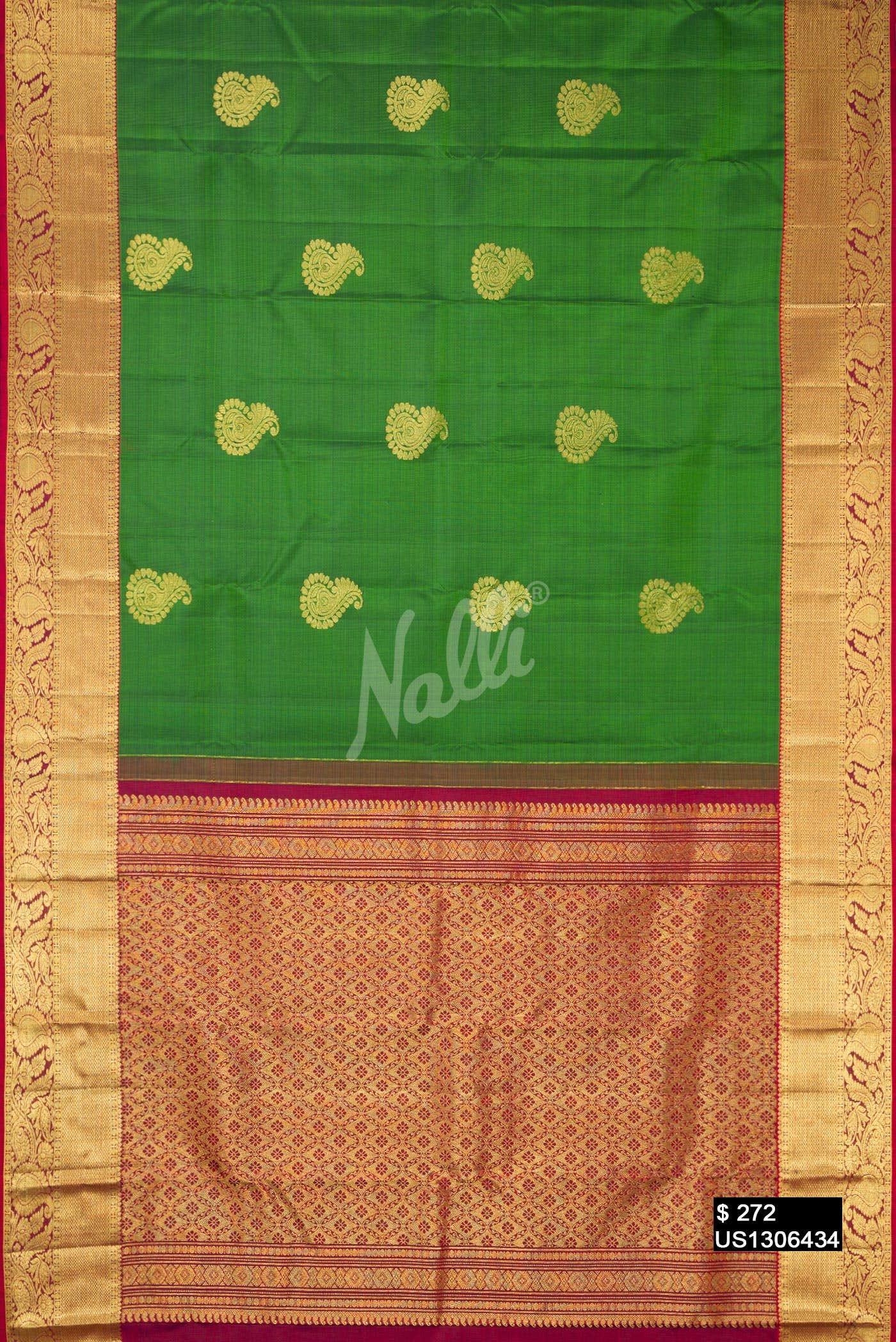 Green Kanchipuram Silk Saree