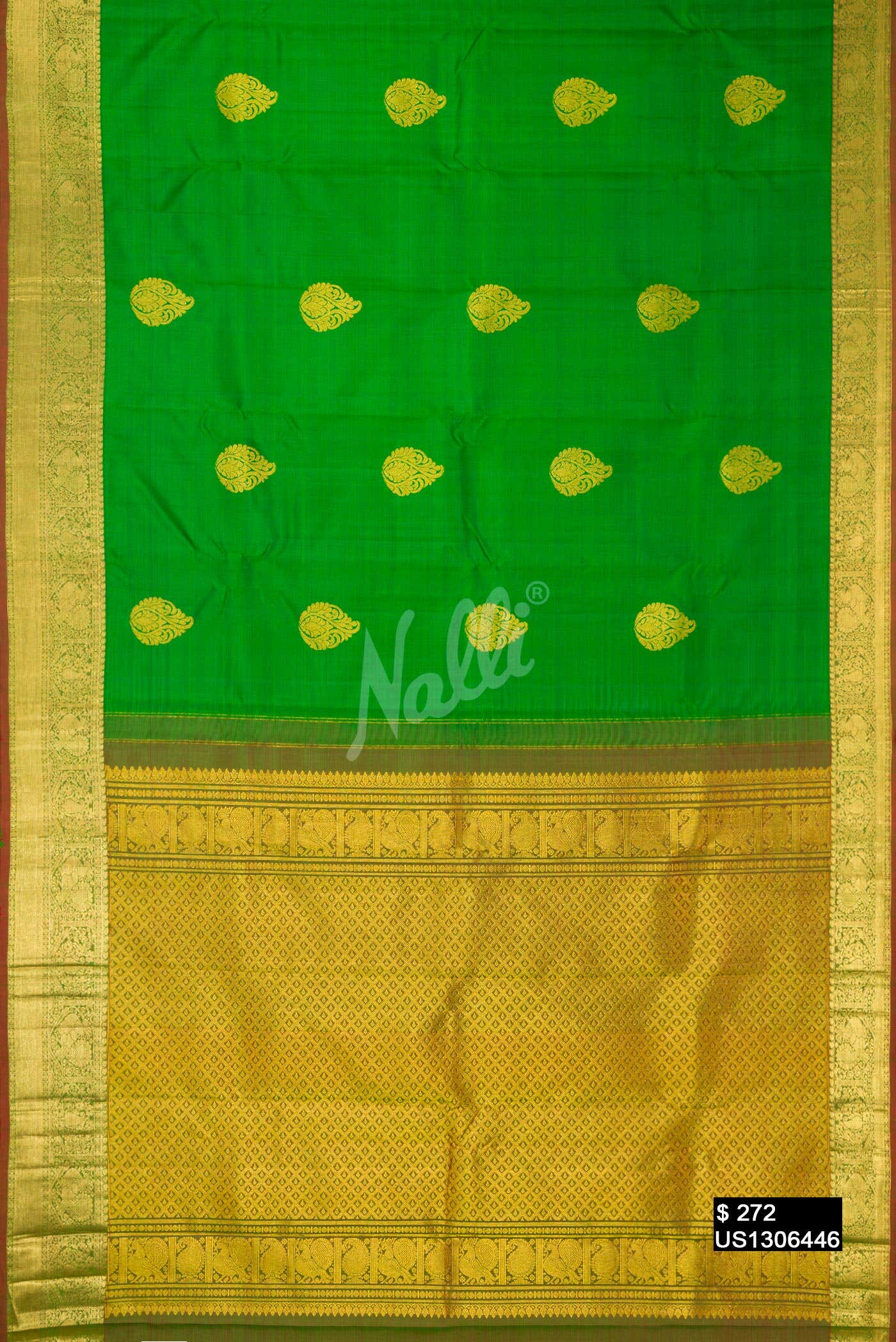 Green Kanchipuram Silk Saree