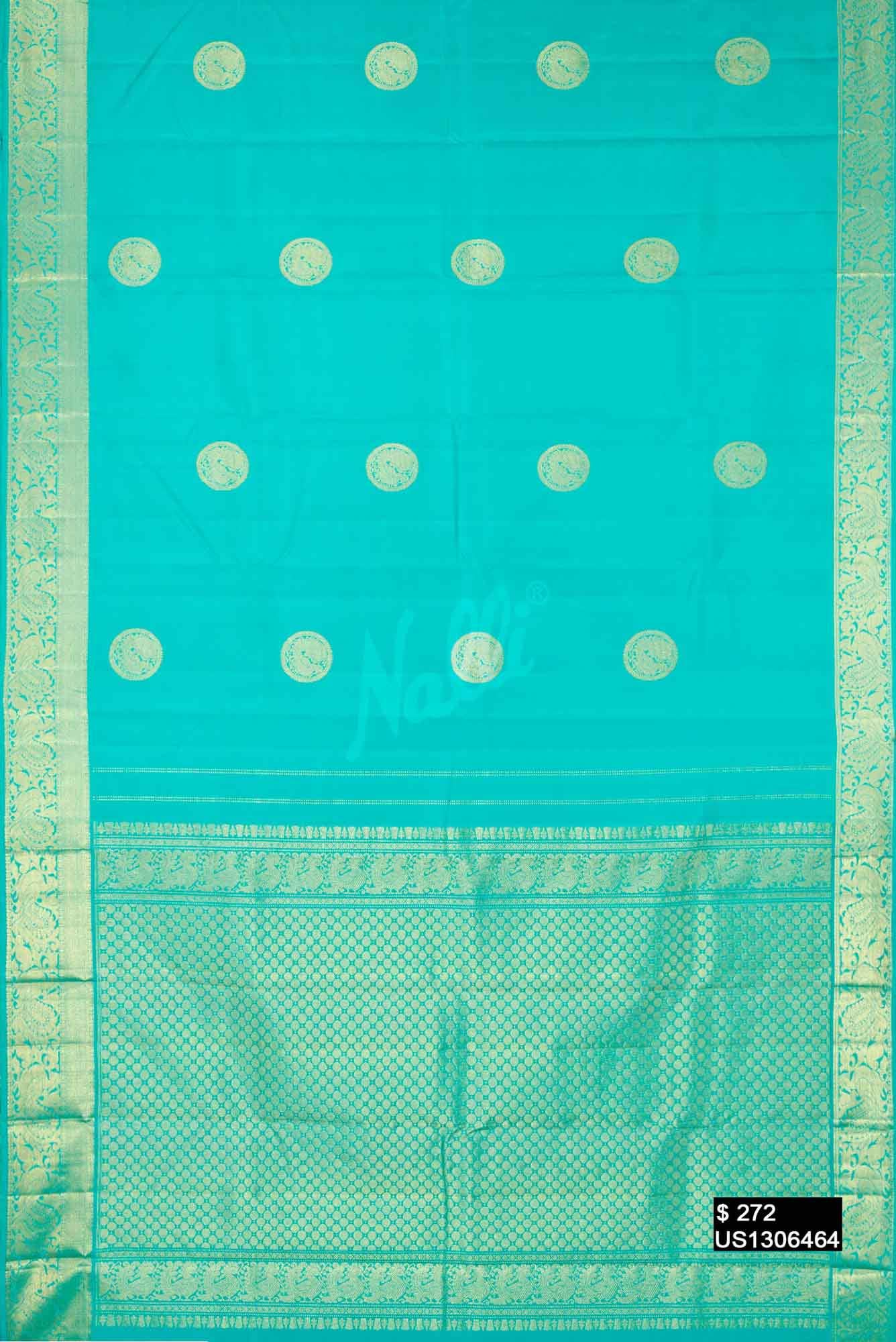 Blue Kanchipuram Silk Saree