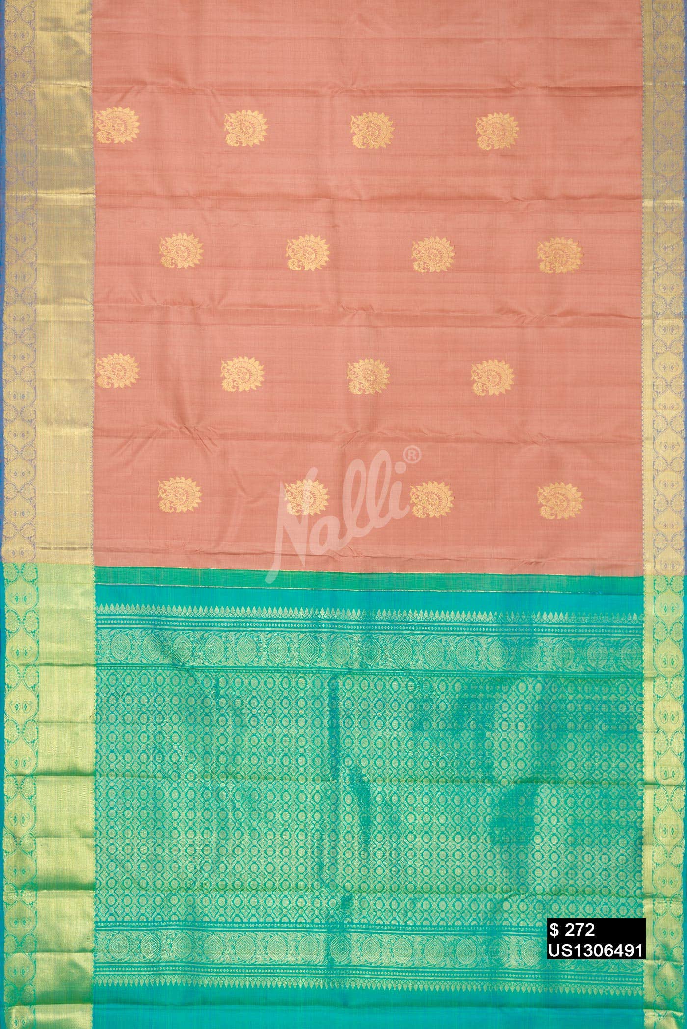 Brown Kanchipuram Silk Saree