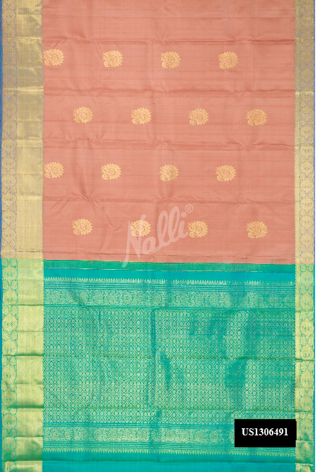 Brown Kanchipuram Silk Saree
