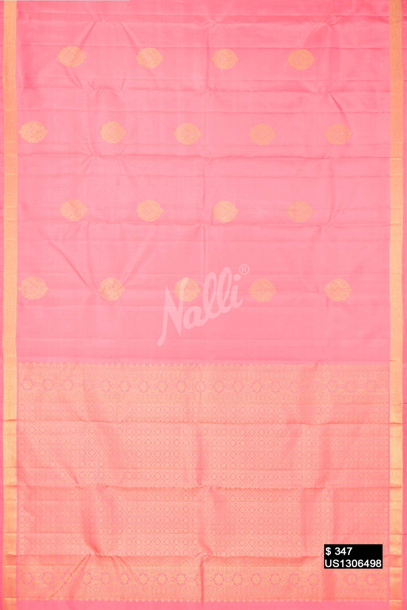 Pink Kanchipuram Silk Saree