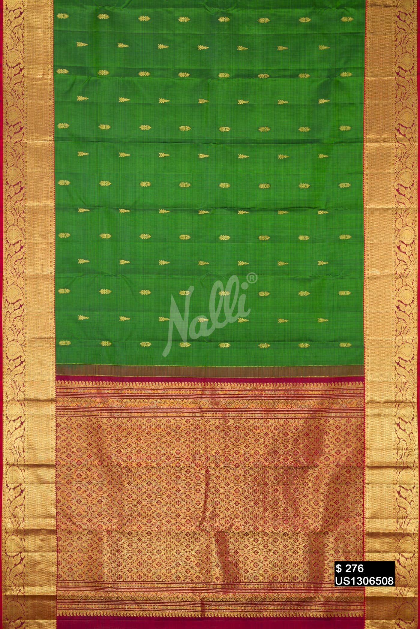 Green Kanchipuram Silk Saree