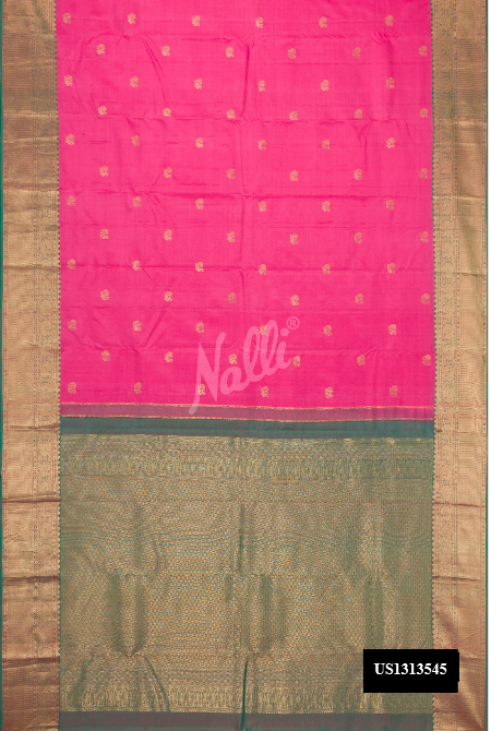 Pink Kanchipuram Silk Saree
