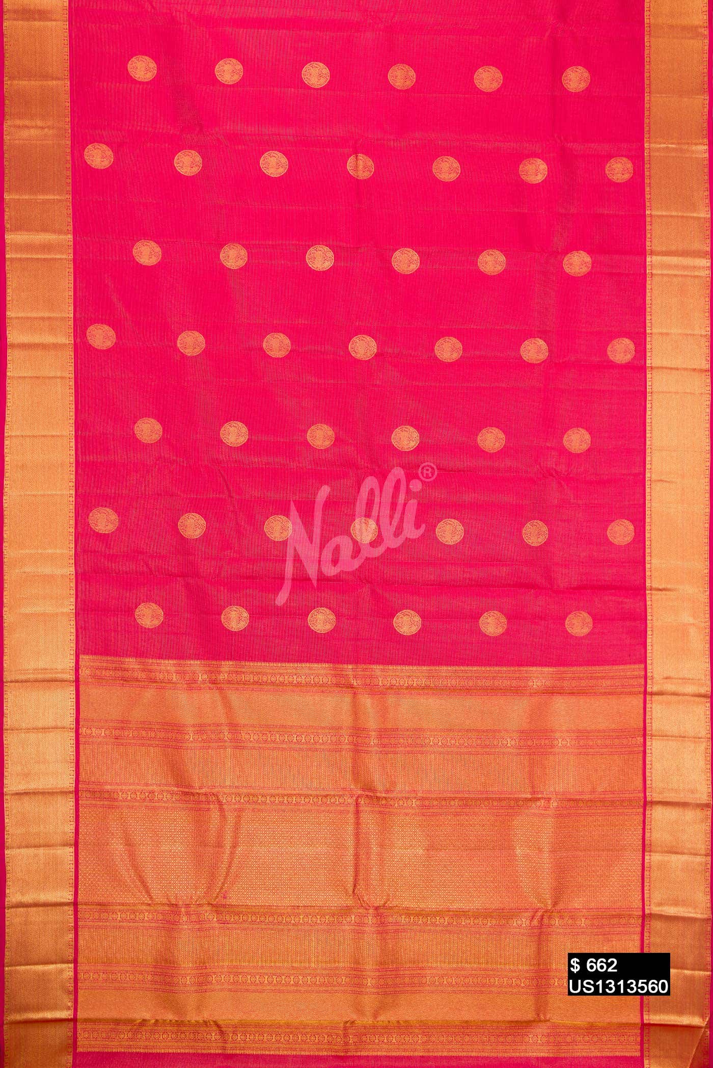 Imperial Red Kanchipuram Silk Saree