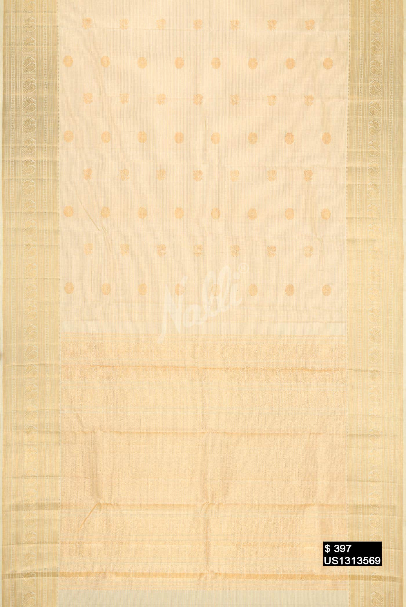 Sandal Kanchipuram Silk Saree