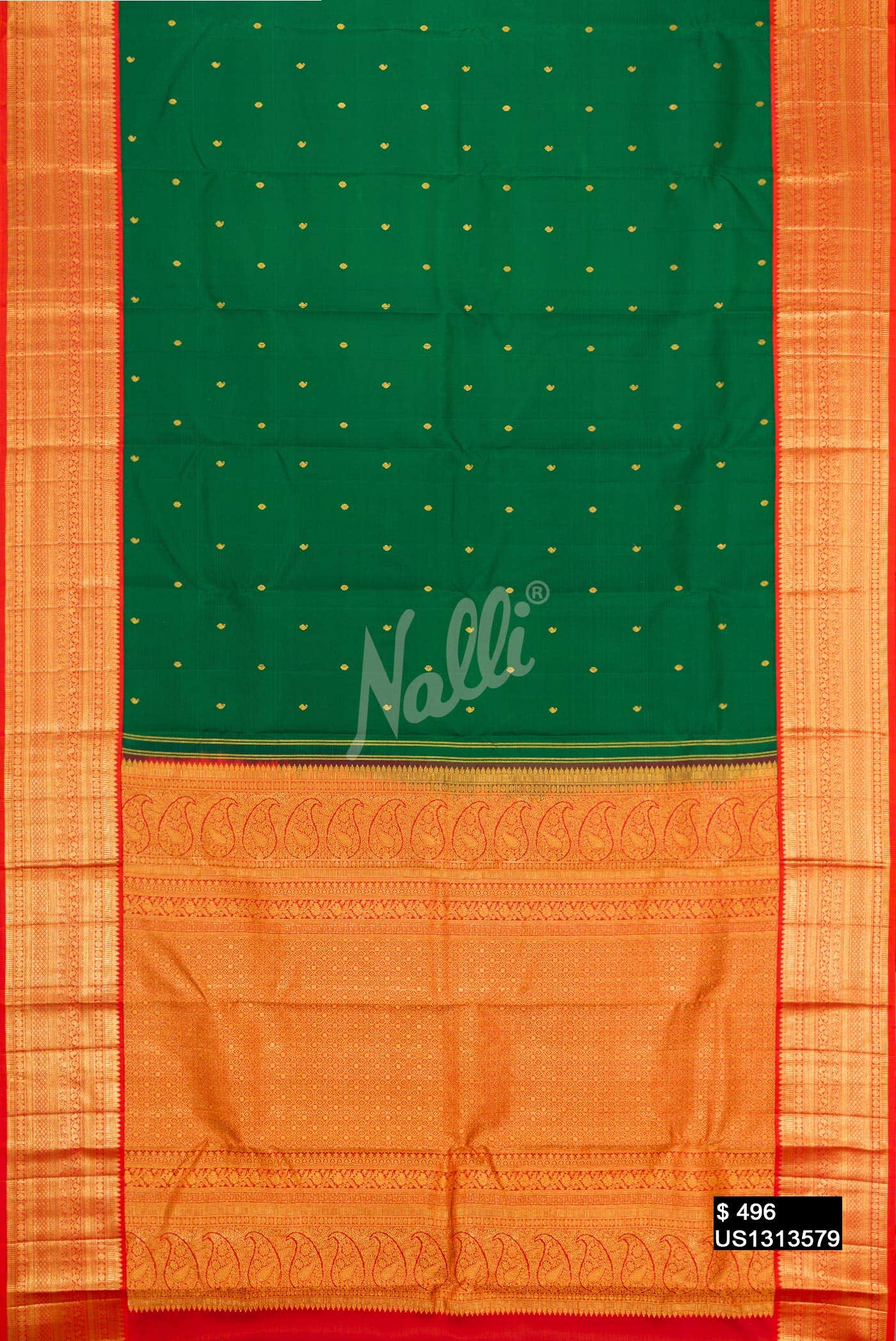 Green Kanchipuram Silk Saree