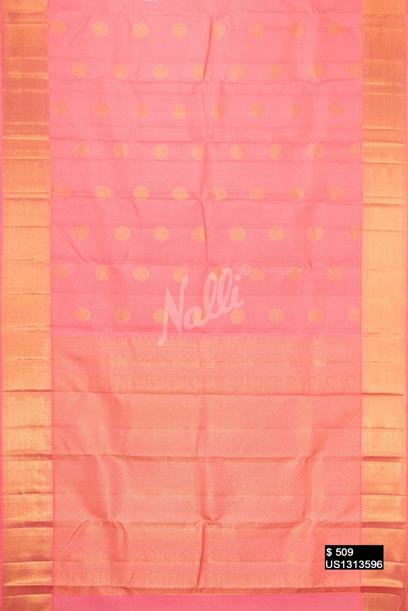 Pink Kanchipuram Silk Saree