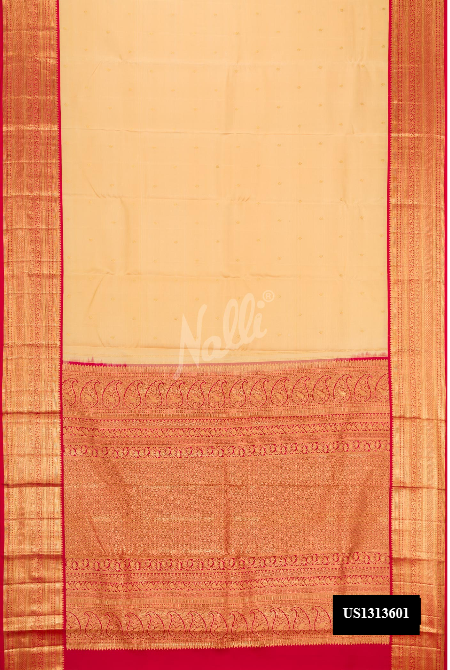 Sandal Kanchipuram Silk Saree