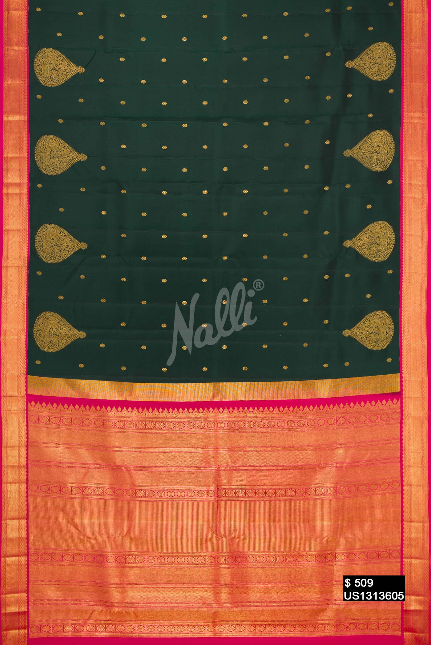 Green Kanchipuram Silk Saree
