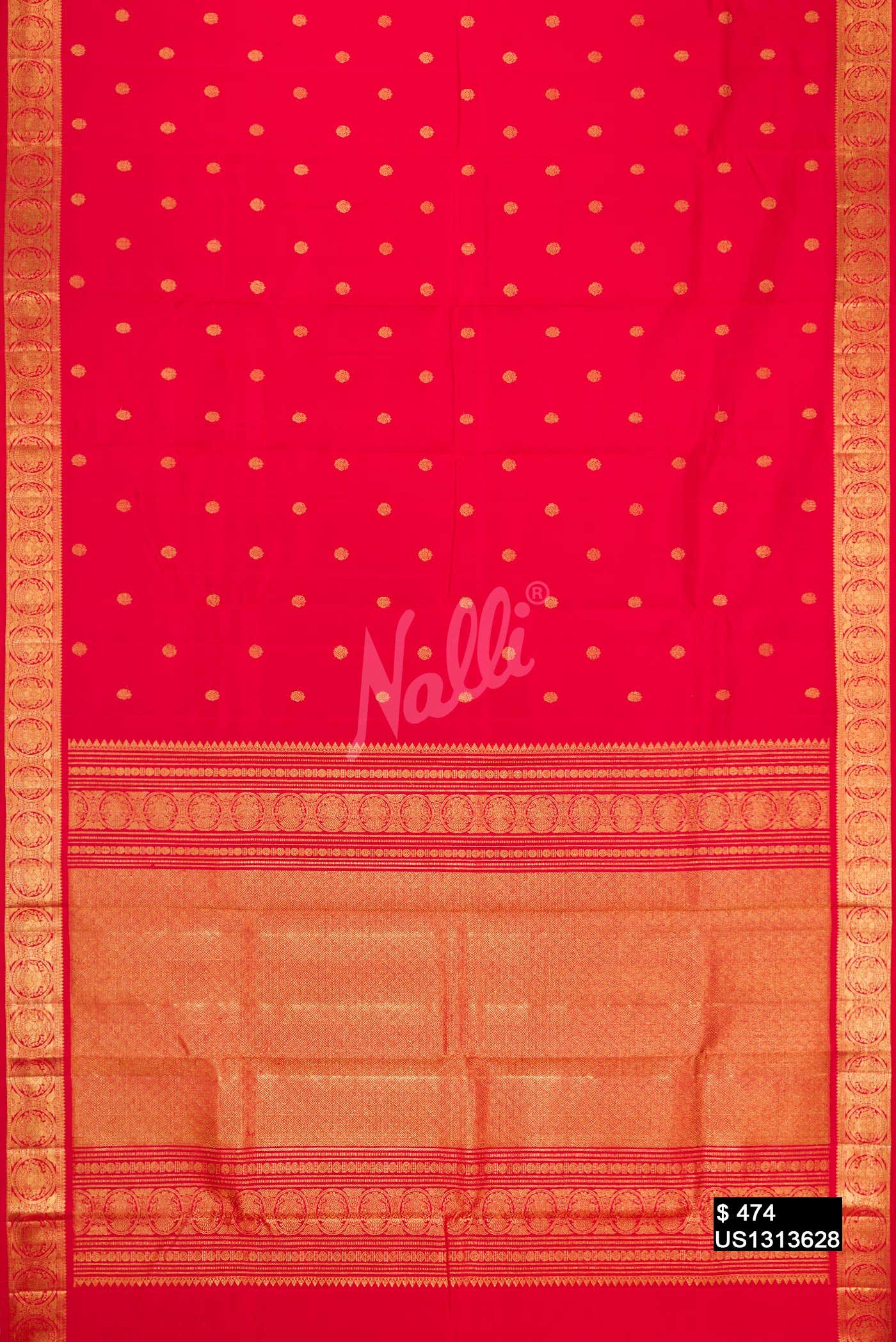 Red Kanchipuram Silk Saree