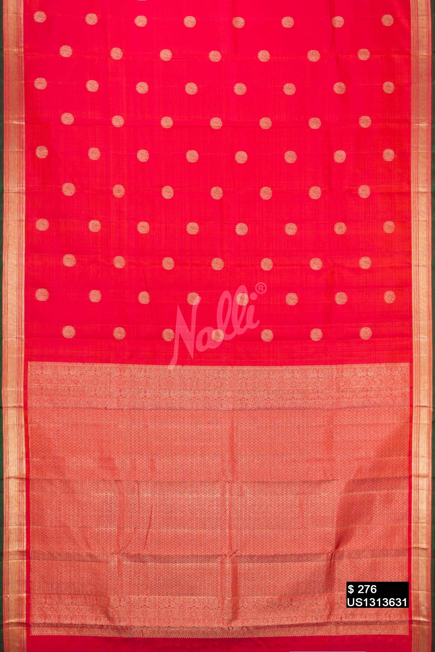 Dark Pink Kanchipuram Silk Saree