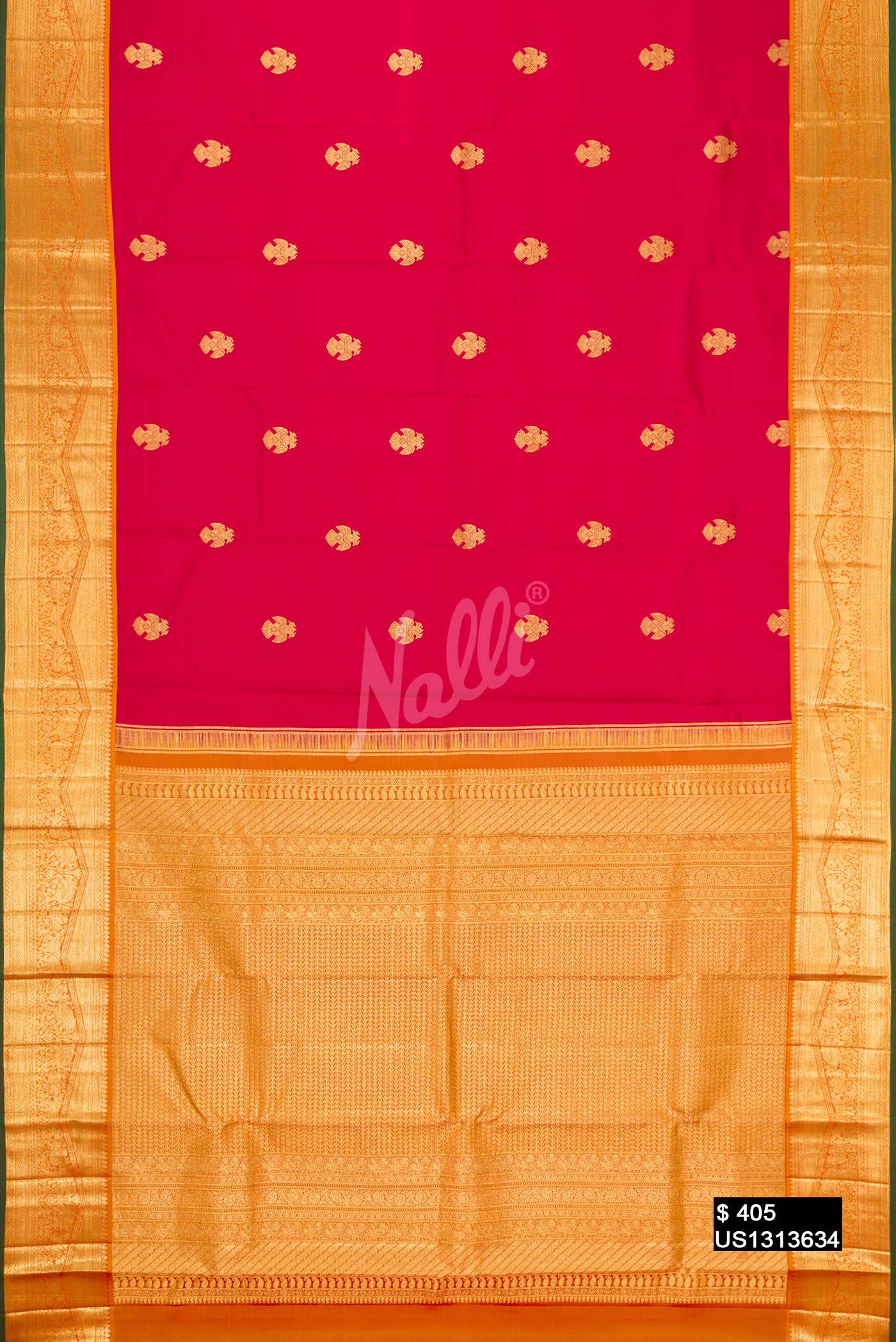 Imperial Red Kanchipuram Silk Saree