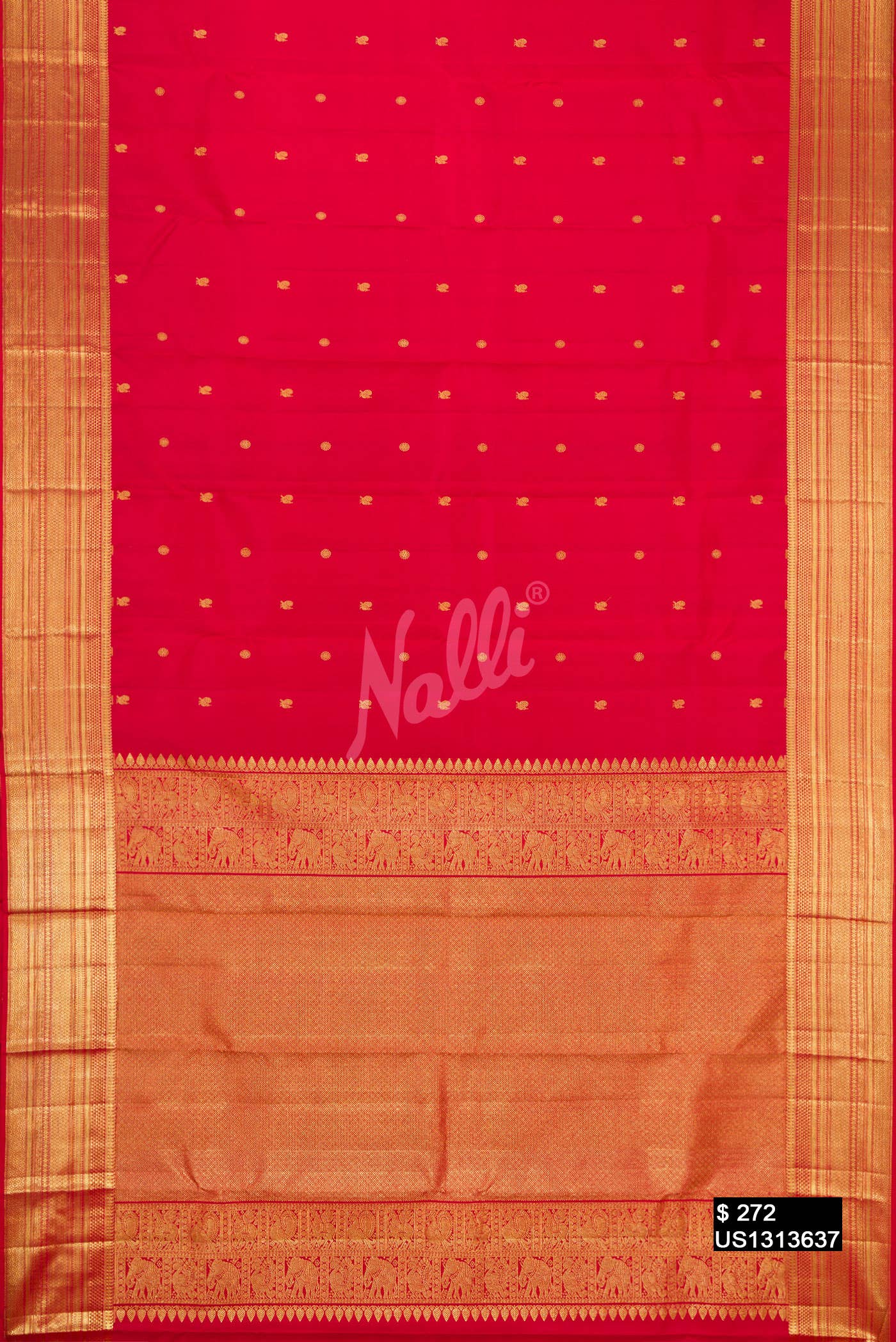 Red Kanchipuram Silk Saree