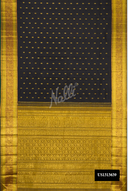 Coffee Brown Kanchipuram Silk Saree