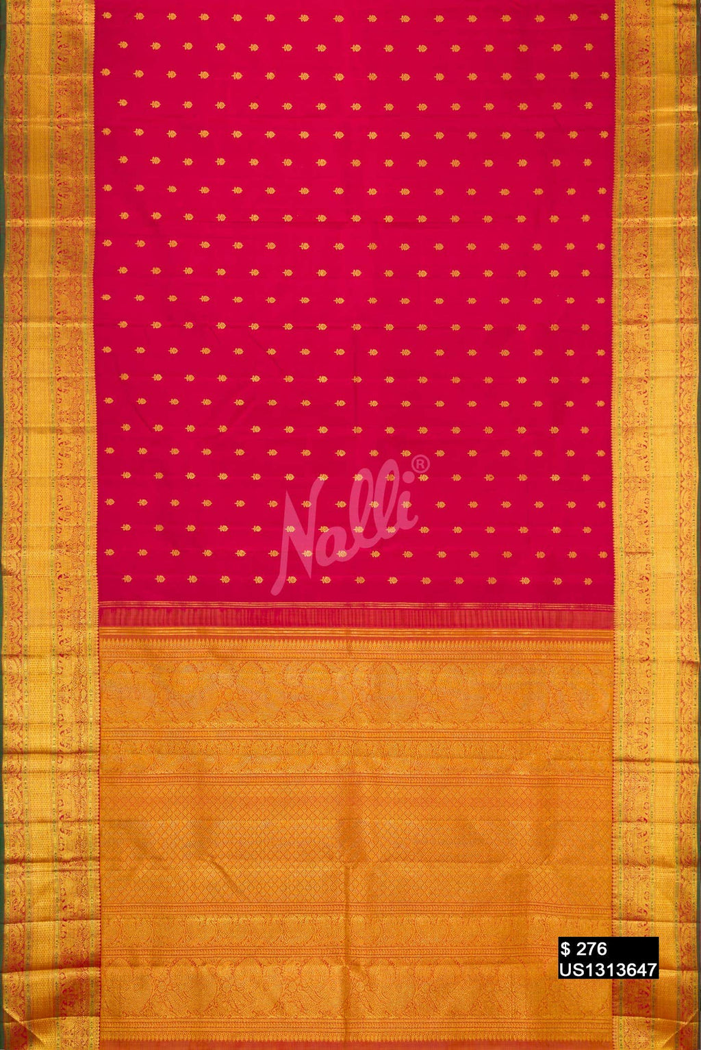 Maroon Kanchipuram Silk Saree