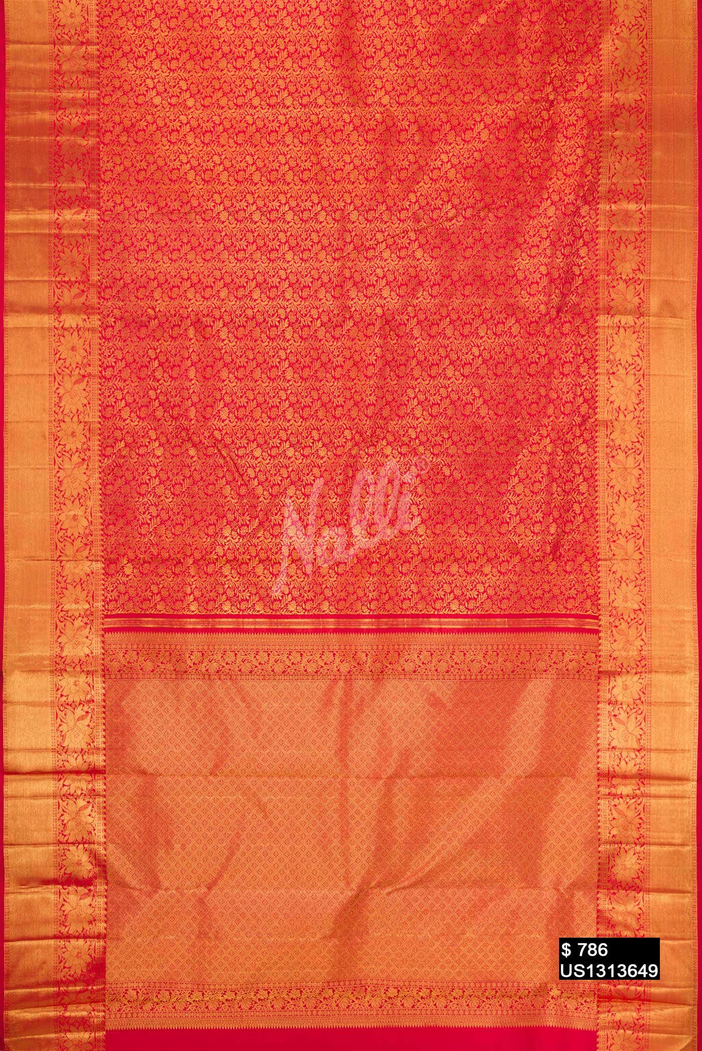 Red Kanchipuram Silk Saree