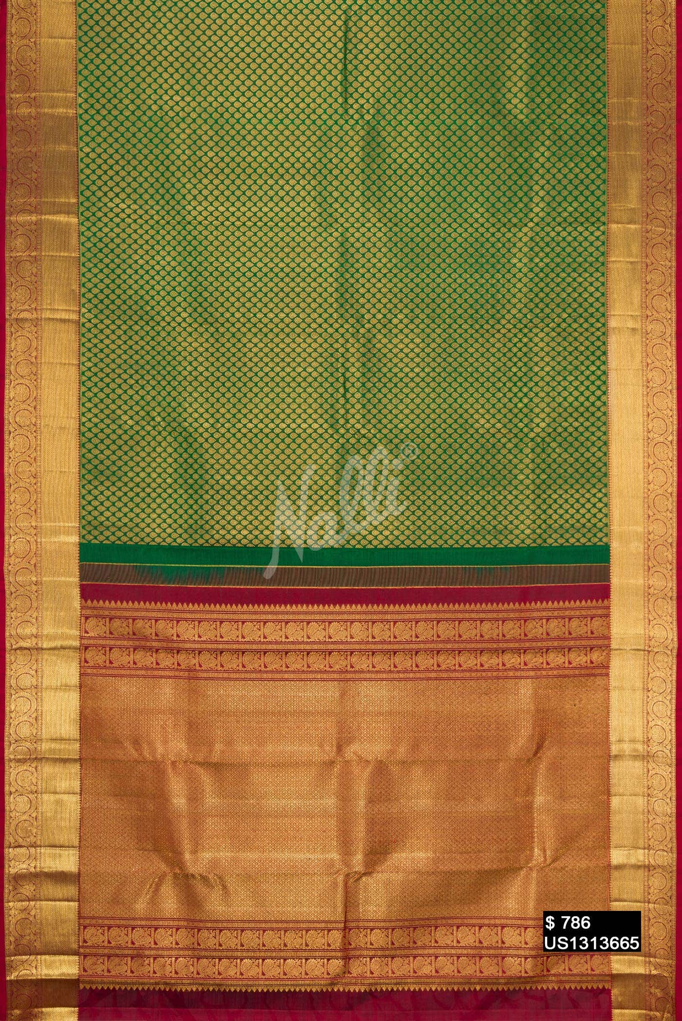 Green Kanchipuram Silk Saree