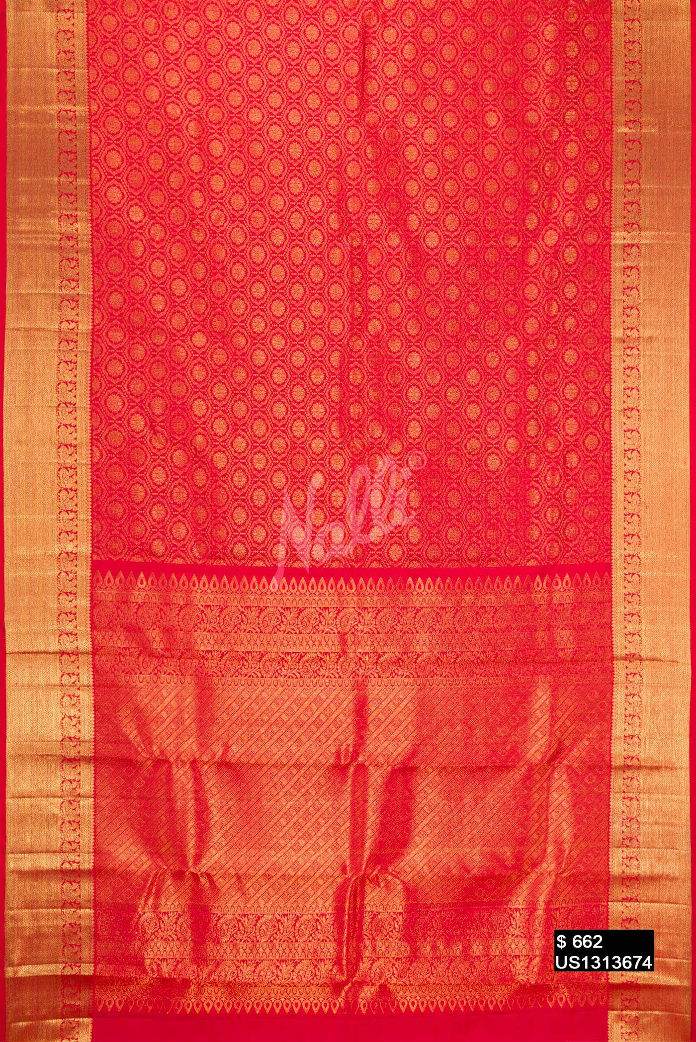 Red Kanchipuram Silk Saree