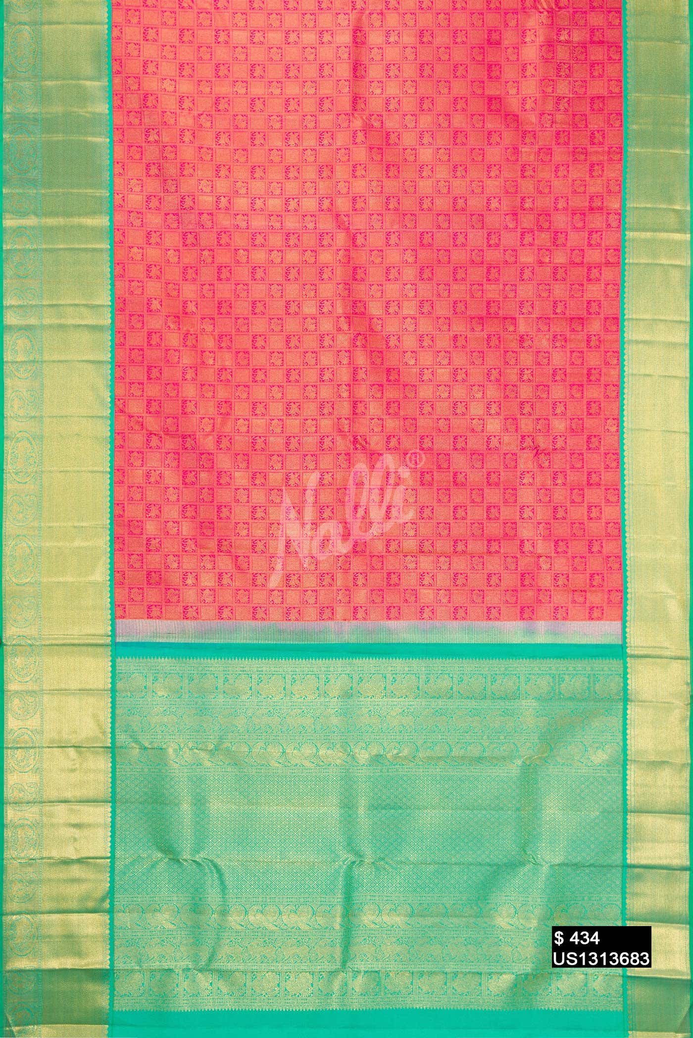 Pink Kanchipuram Silk Saree