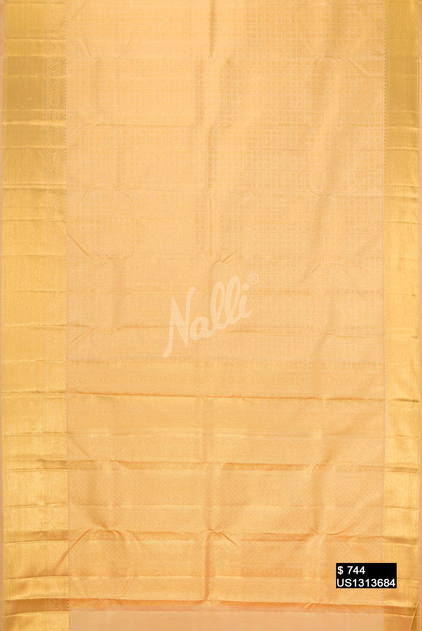 Sandal Kanchipuram Silk Saree