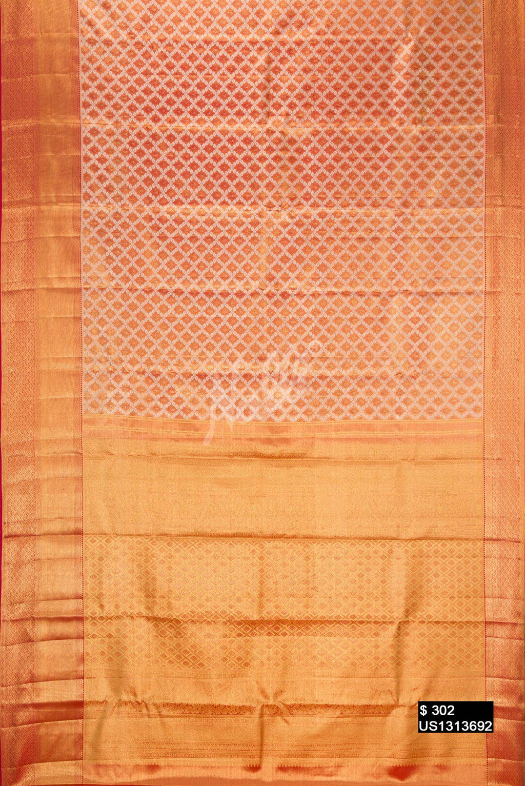 Maroon Kanchipuram Tissue Silk Saree