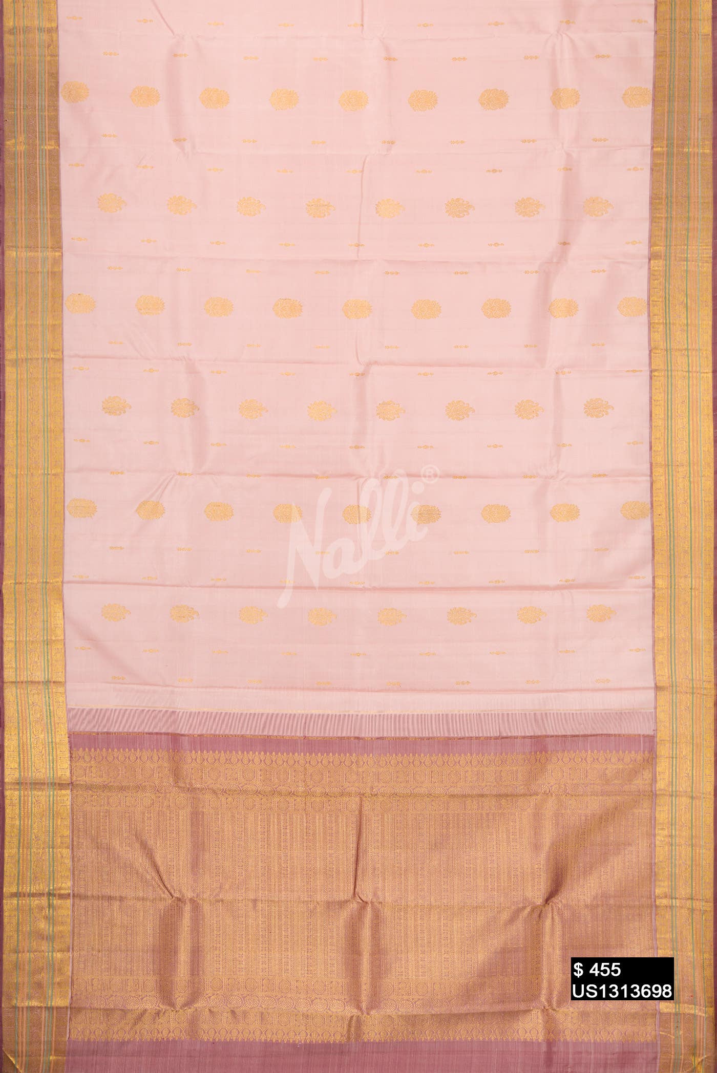 Pink Kanchipuram Silk Saree