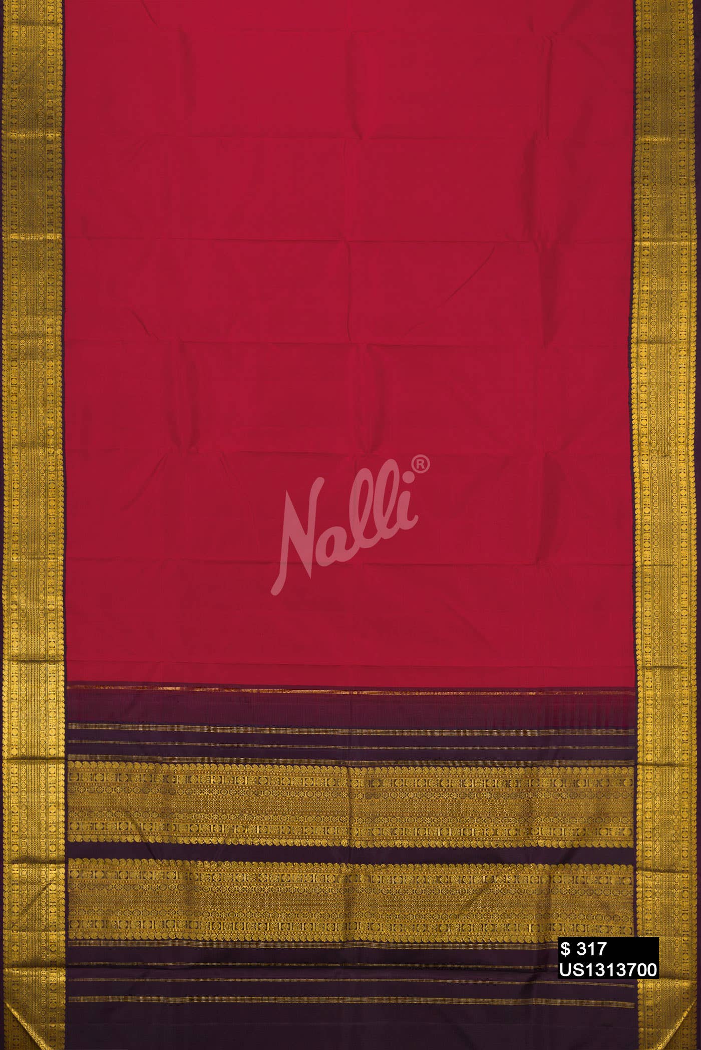 Red Kanchipuram Silk Saree