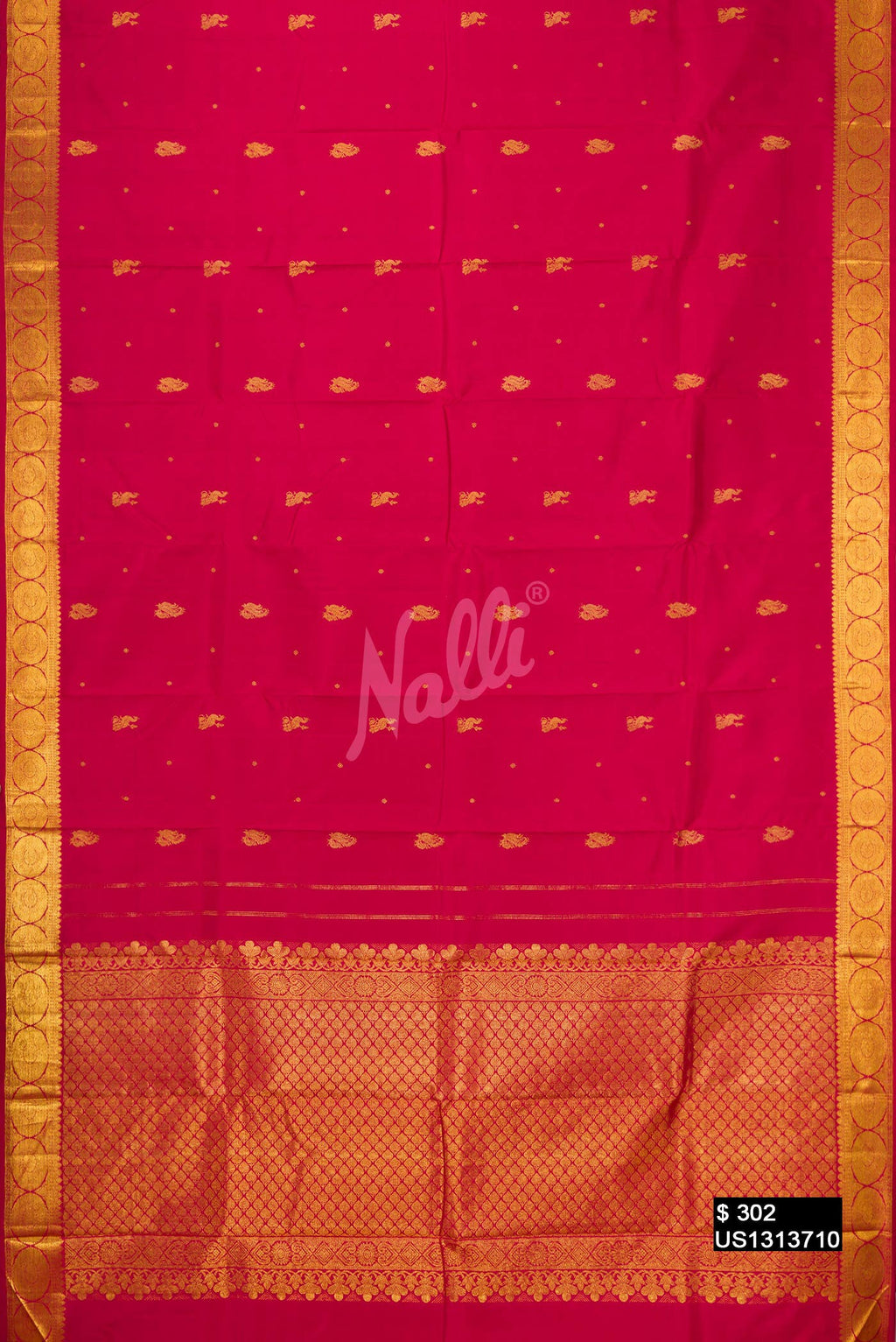 Maroon Kanchipuram Silk Saree