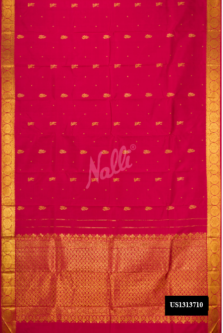 Maroon Kanchipuram Silk Saree