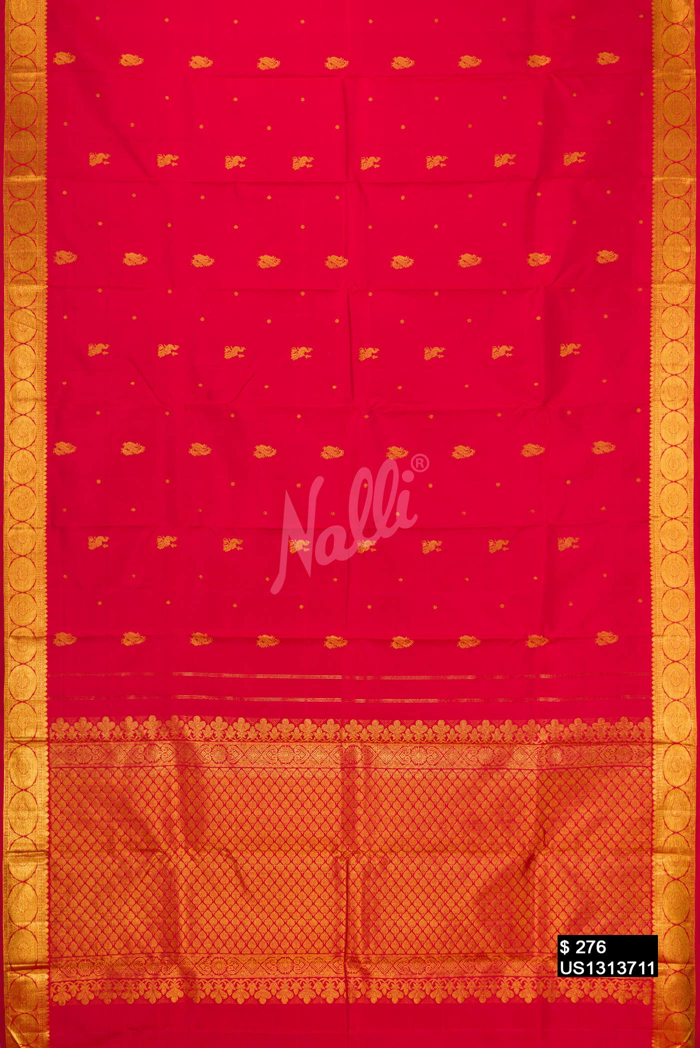 Red Kanchipuram Silk Saree