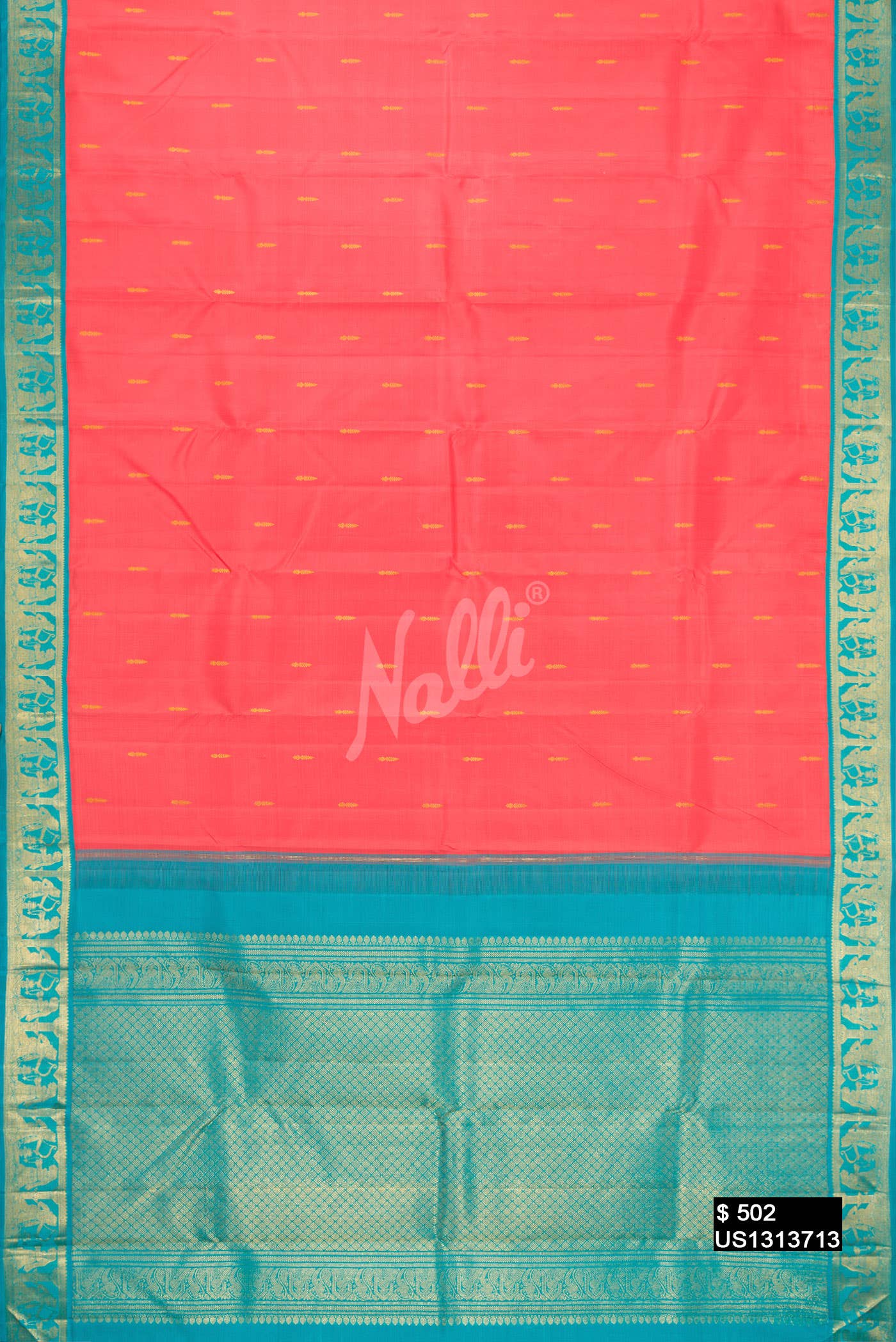 Pink Kanchipuram Silk Saree