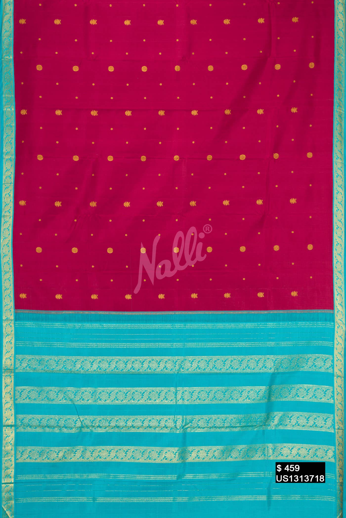 Maroon Kanchipuram Silk Saree