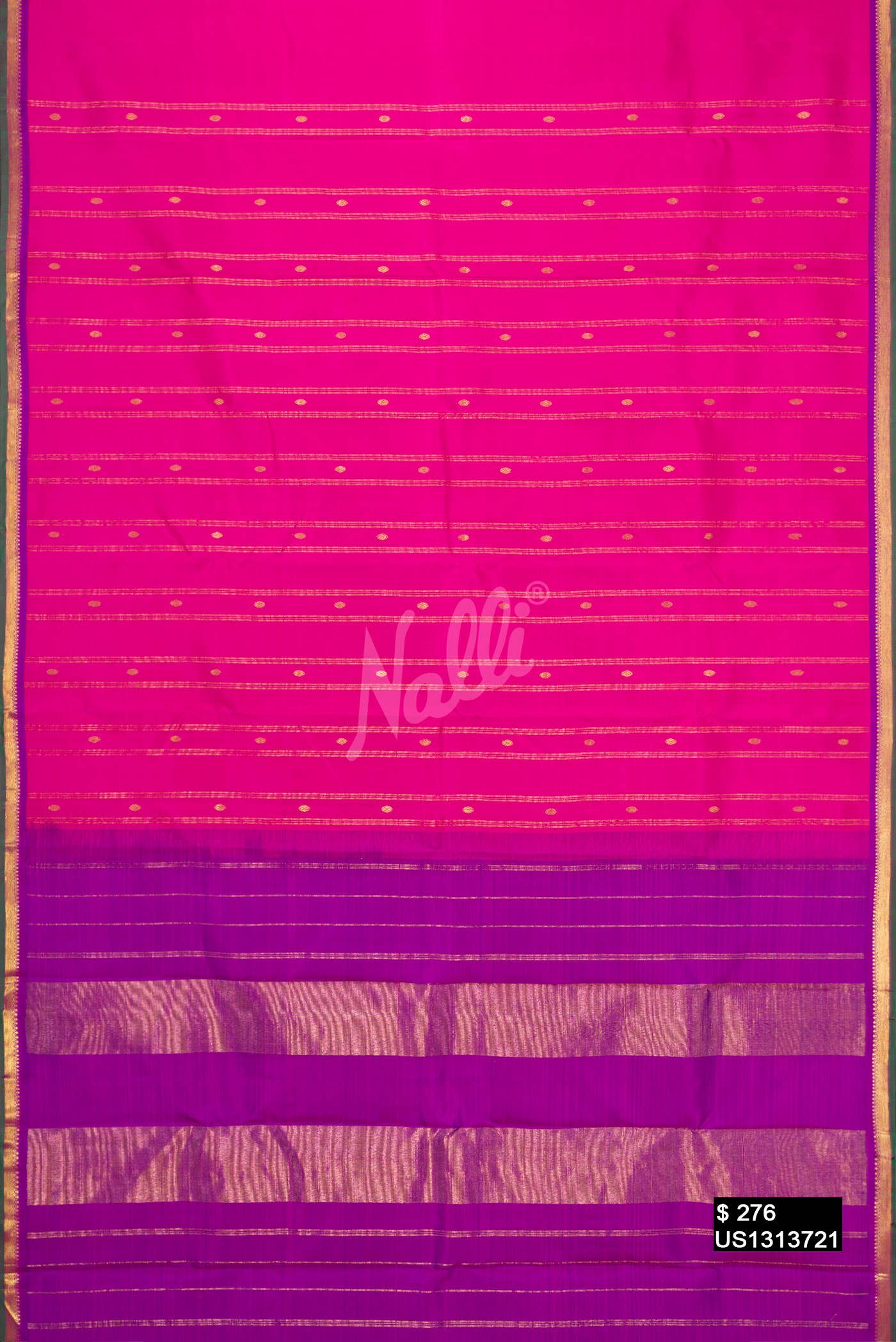 Pink Kanchipuram Silk Saree