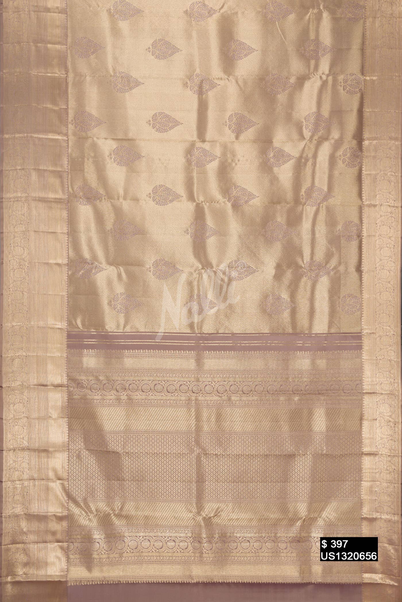 Brown Kanchipuram Silk Saree