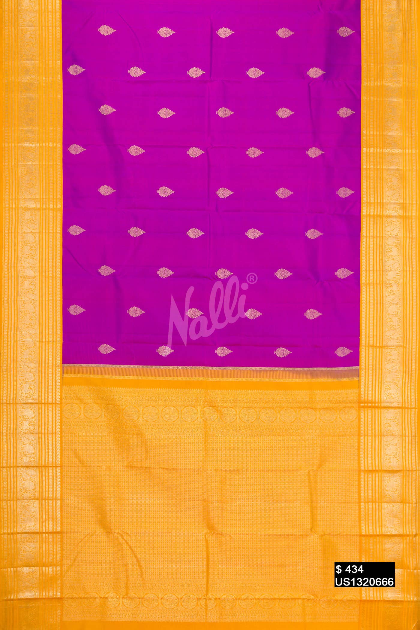 Purple Kanchipuram Silk Saree