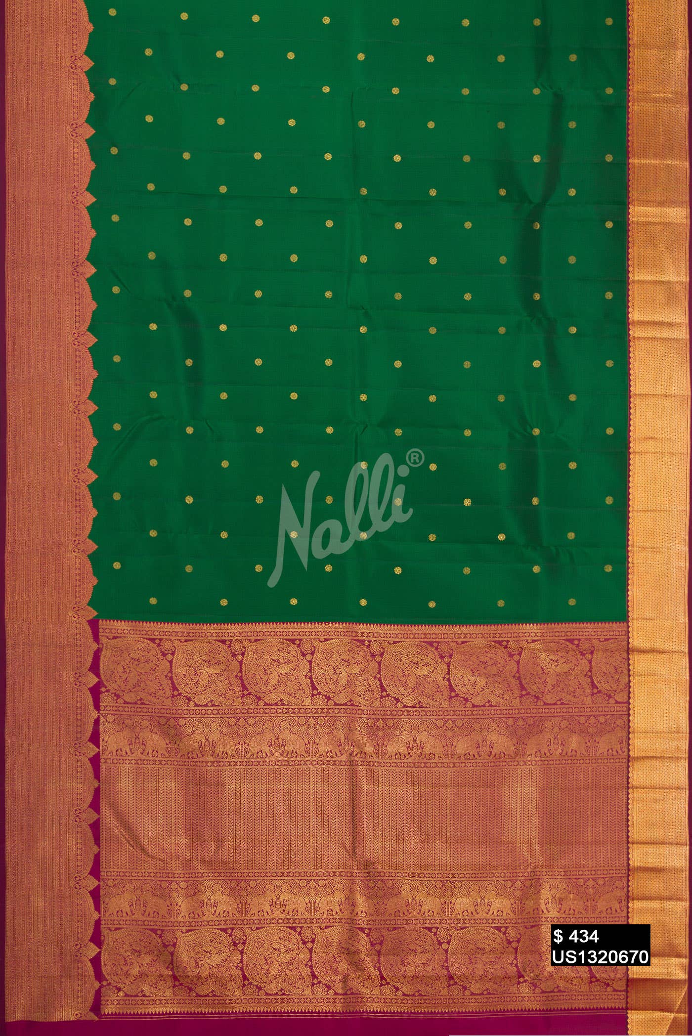 Green Kanchipuram Silk Saree