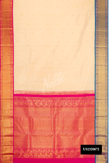 Sandal Kanchipuram Silk Saree