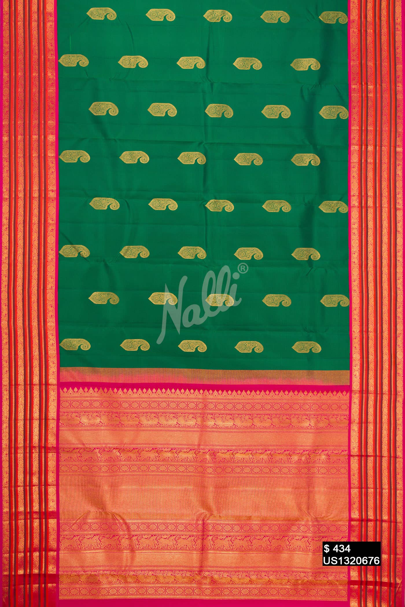 Green Kanchipuram Silk Saree
