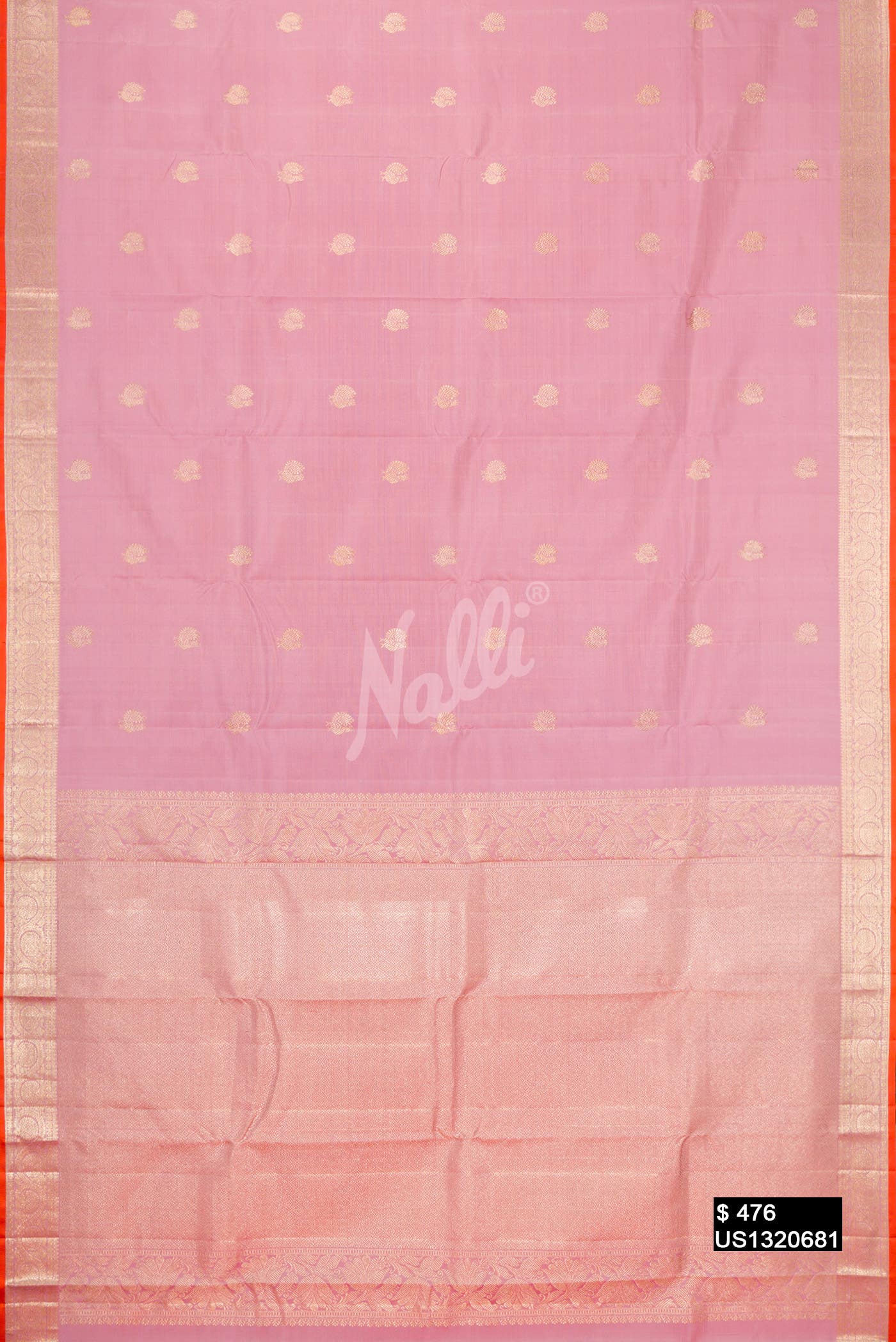 Pink Kanchipuram Silk Saree
