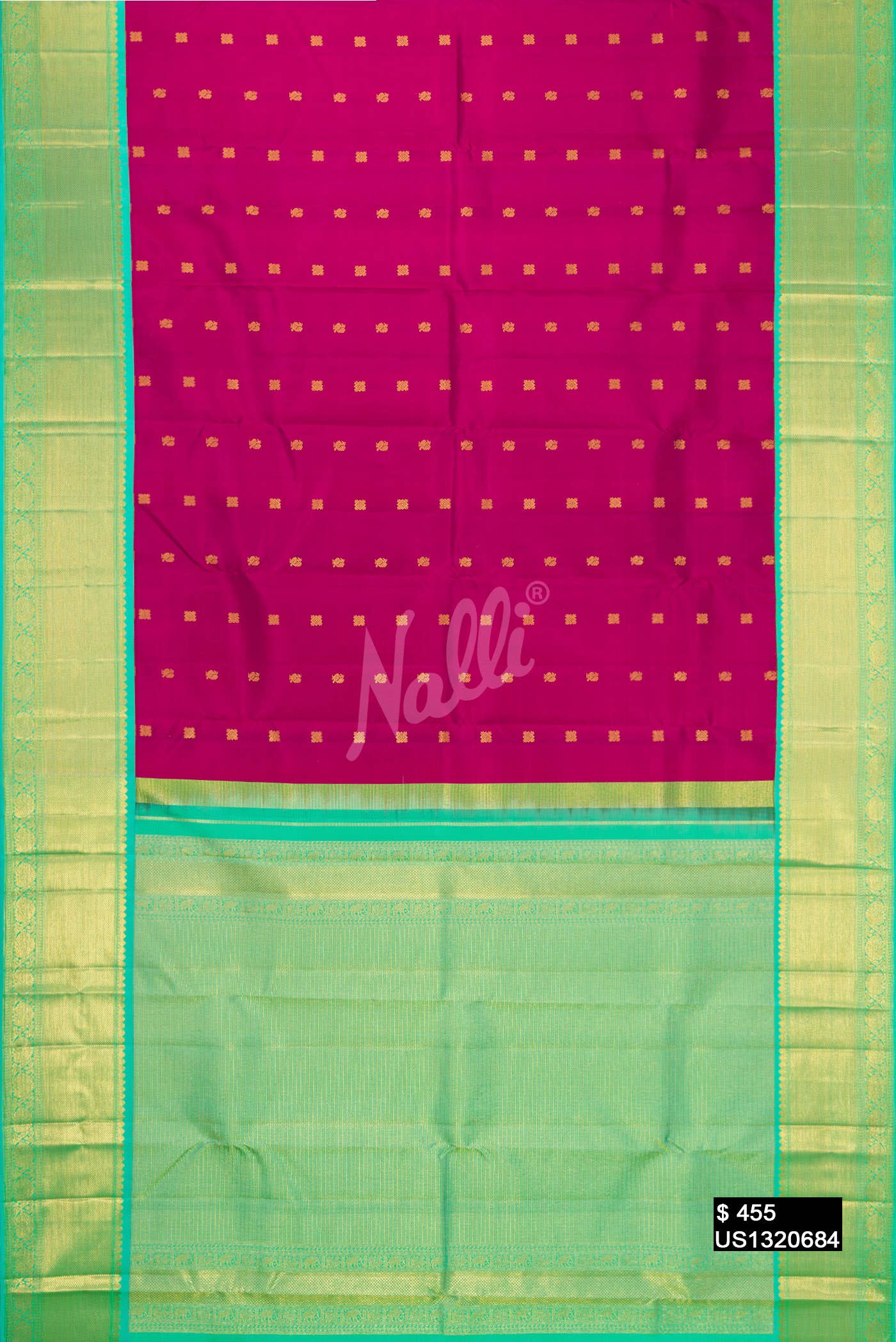 Magenta Kanchipuram Silk Saree