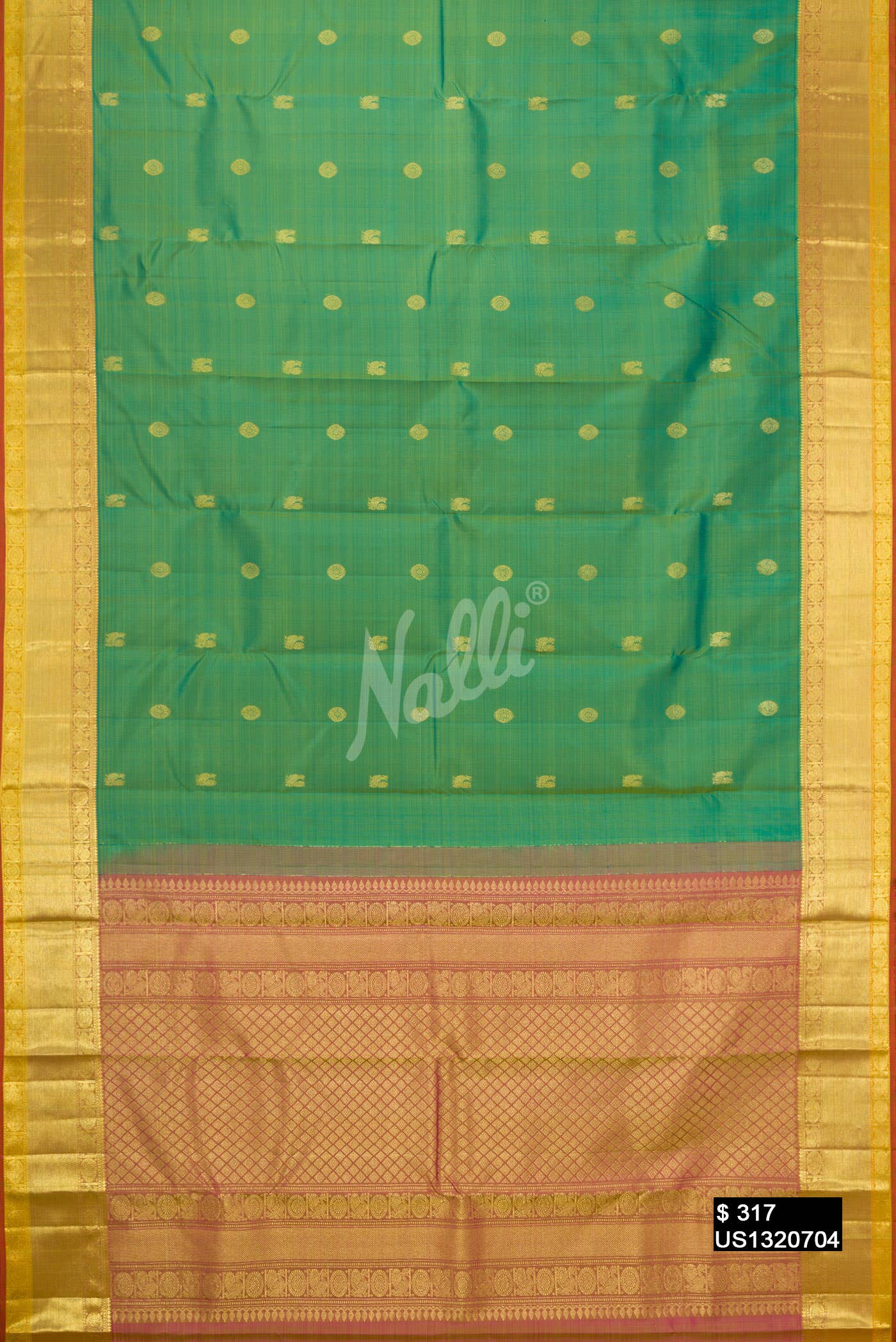 Green Kanchipuram Silk Saree