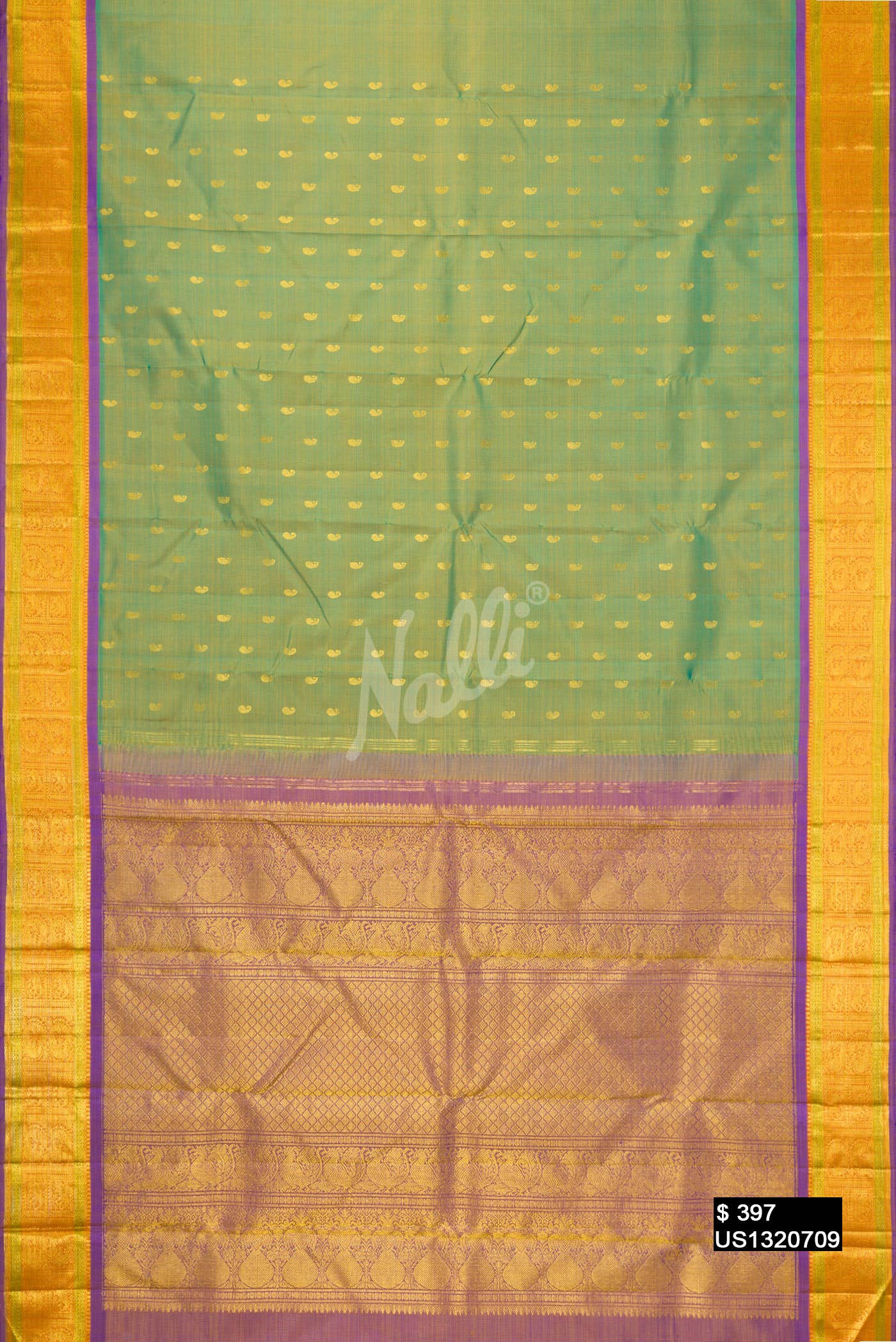 Green Kanchipuram Silk Saree