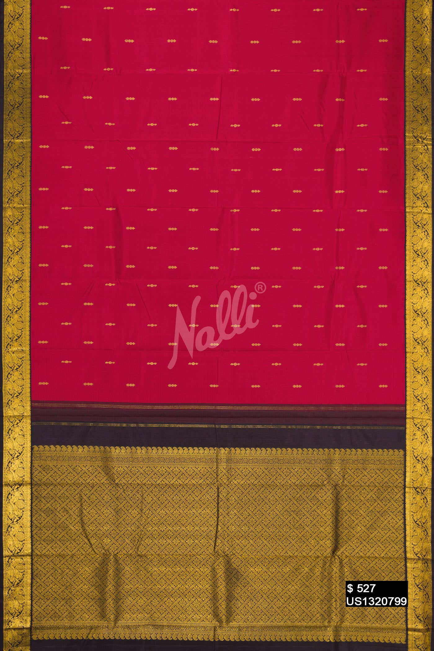 Imperial Red Kanchipuram Silk Saree