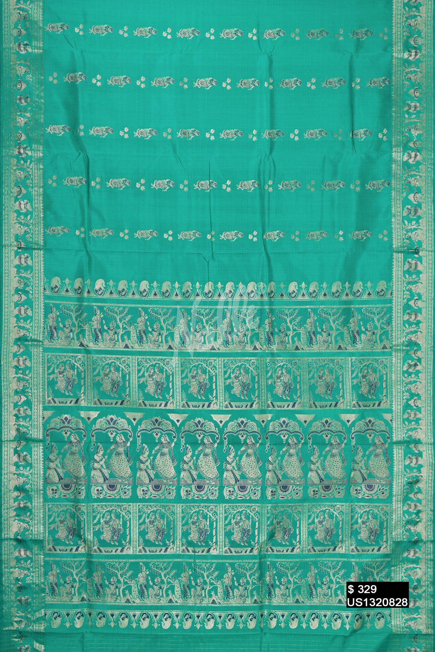 Green Baluchari Silk Saree
