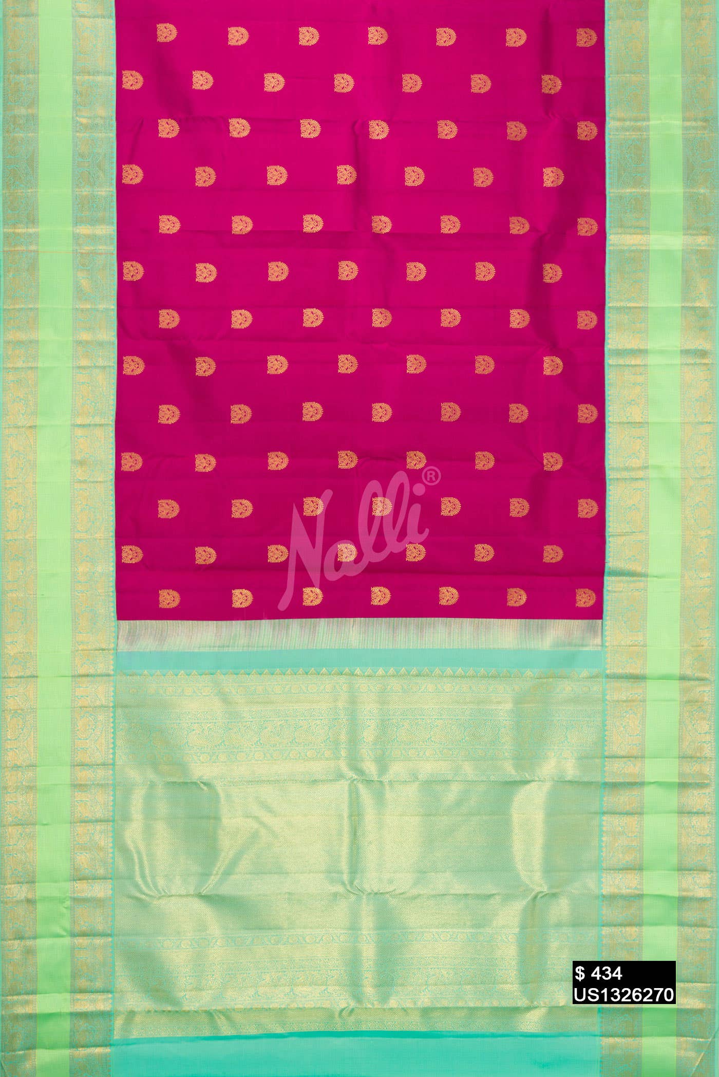 Magenta Kanchipuram Silk Saree