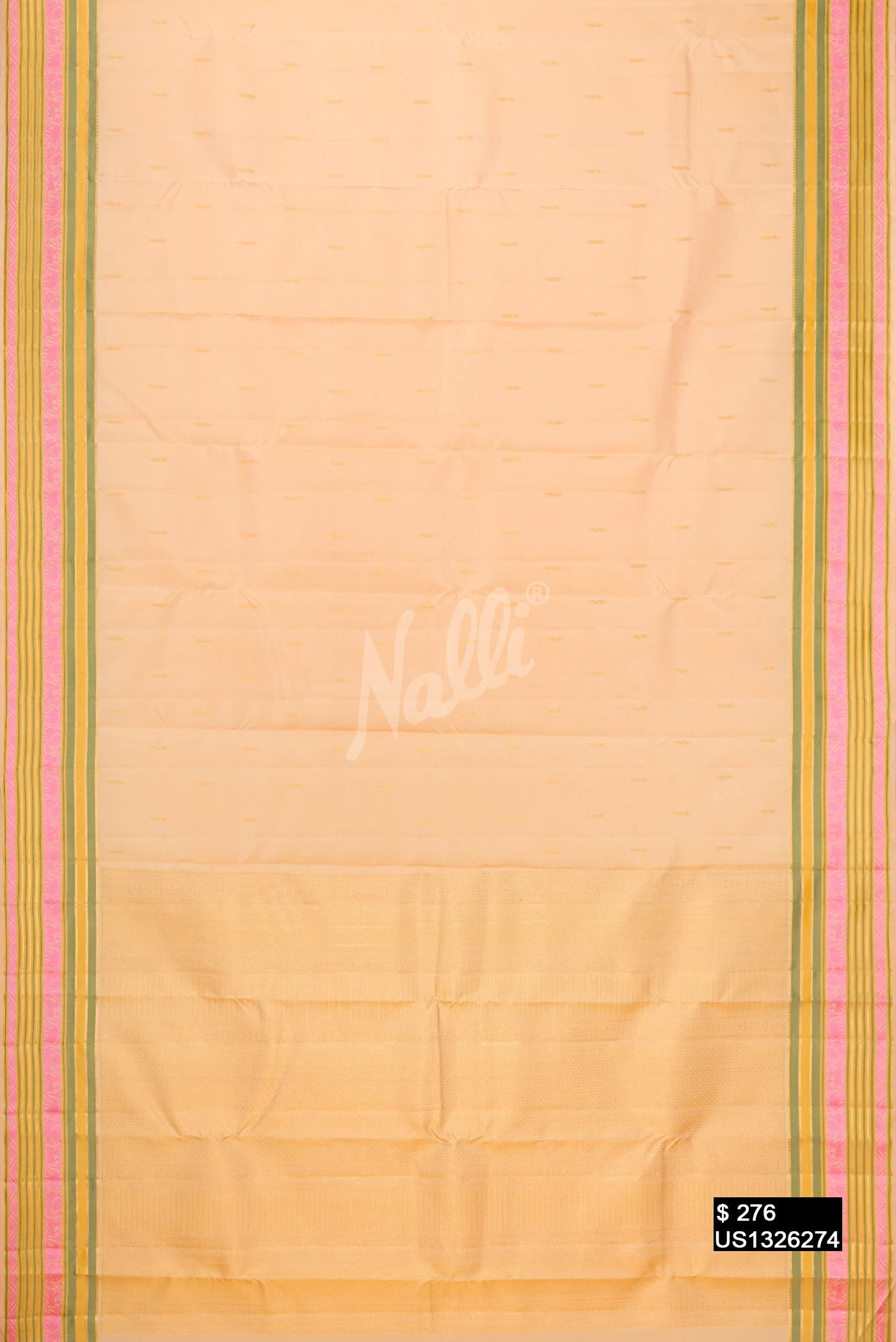Sandal Kanchipuram Silk Saree