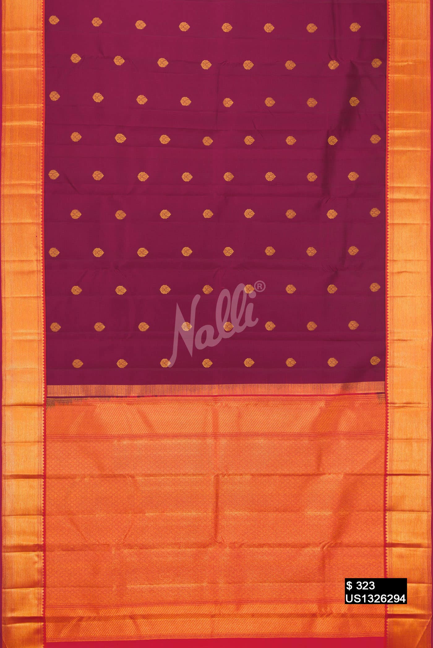 Magenta Kanchipuram Silk Saree